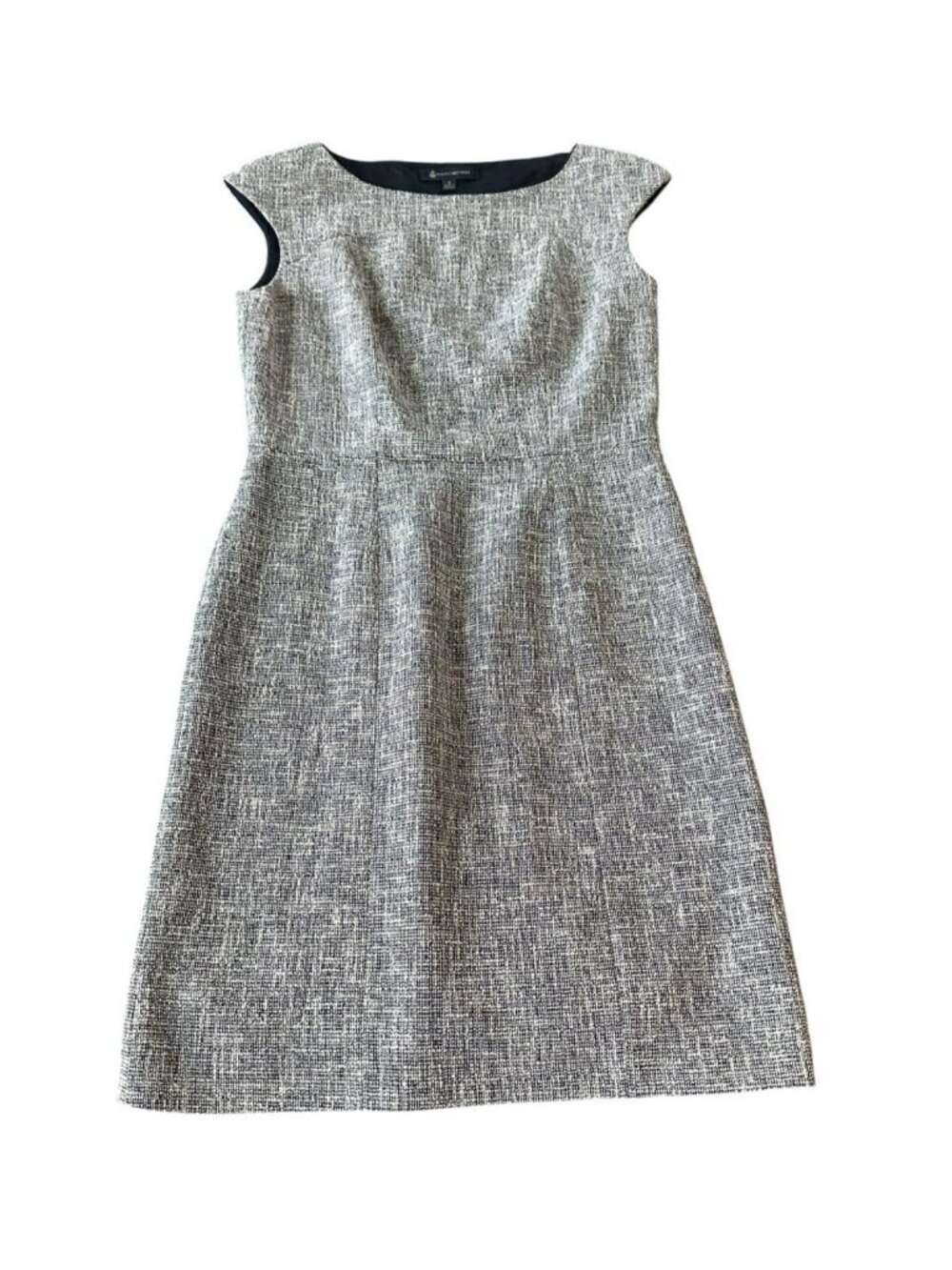 Brooks Brothers Tweed Gray Pencil Dress Size 6 Preppy Kennedy Office Siren